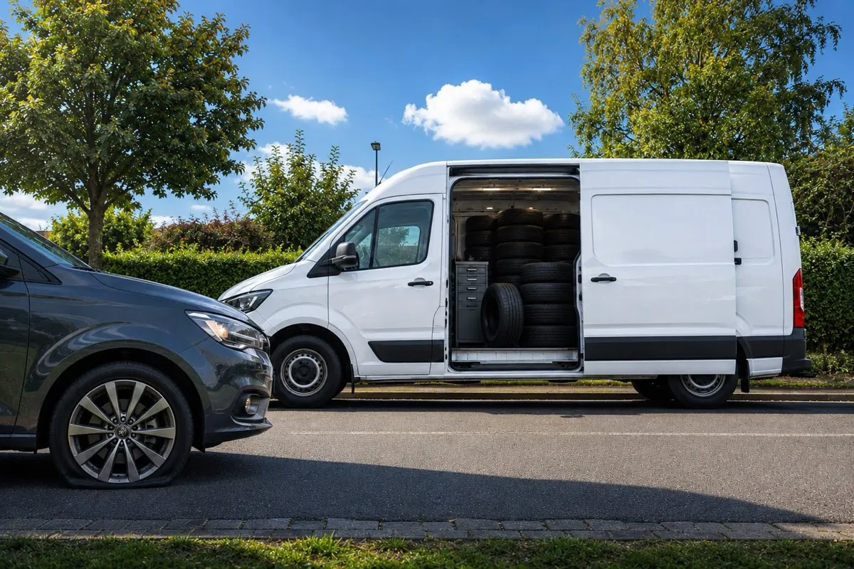 Mobile tyre fitting van - 24 Hour Mobile Tyre Fitting in Flitwick